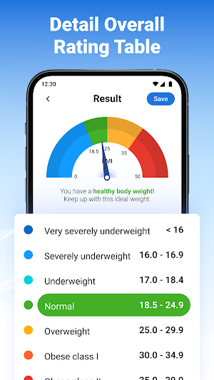 BMI Calculator - Ideal Weight Screenshot 2