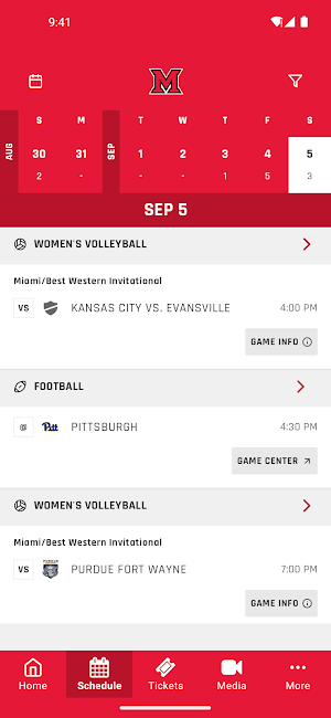 Miami RedHawks Screenshot 1