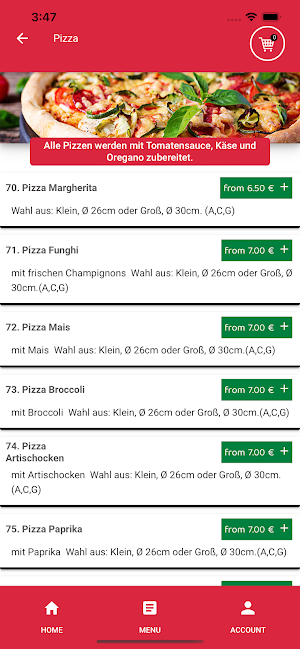 Pizzeria Amore Screenshot 2