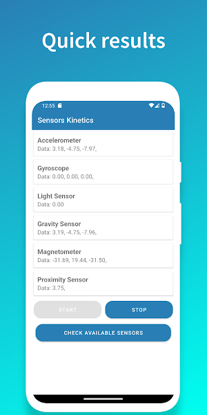 Sensors Kinetics Screenshot 3