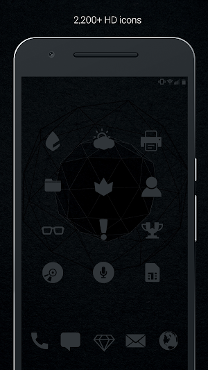 Murdered Out - Black Icon Pack (Free Version) Screenshot 1
