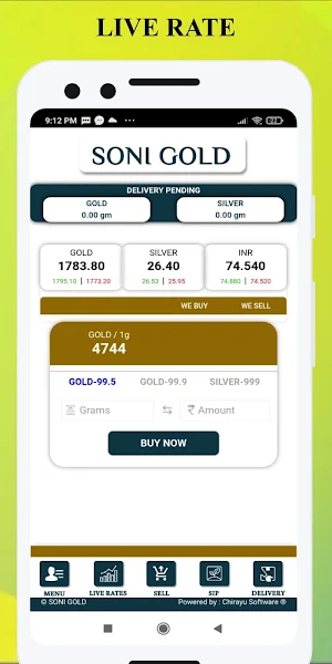 Soni Gold Screenshot 2