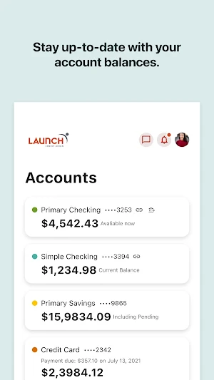 Launch Credit Union Screenshot 1