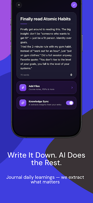 Prismo: AI Journal & Quizzes Screenshot 1