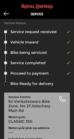 Royal Enfield App Screenshot 3