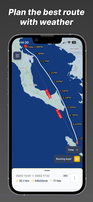 Sail Routing Screenshot 2