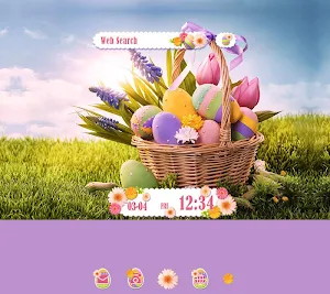 Cute Theme-Happy Easter!- Screenshot 0