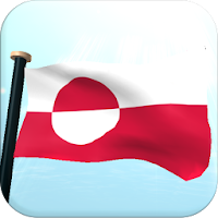 Greenland Flag 3D Wallpaper