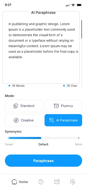 AI Paraphrase Screenshot 2