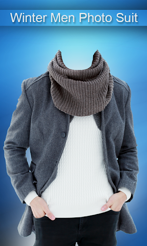 Winter Men Photo Suit Screenshot 0
