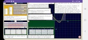 Matrix operations & curve eq. Screenshot 3