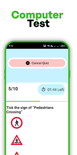 Traffic sign test - Road Signs Screenshot 2