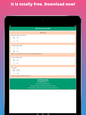 Respiratory COPD Exacerbation - BAP-65 Score Screenshot 3