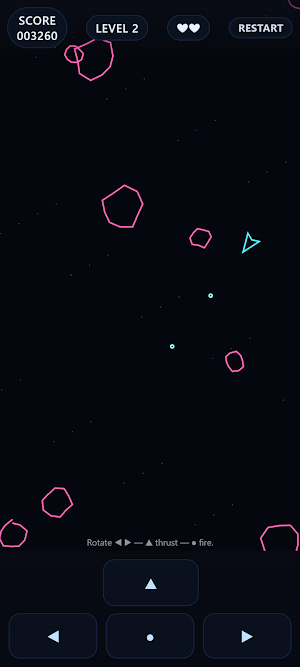Asteroids - Mini Arcade Studio Screenshot 1