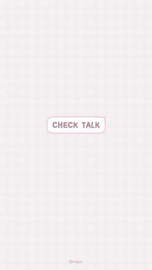 카카오톡 테마 - 체크톡_그레이 핑크 Screenshot 0