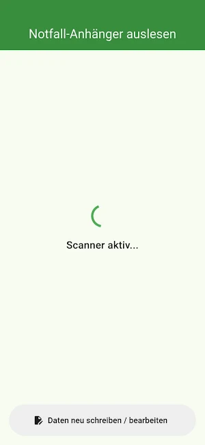 RFID-Notfall-Anhänger Screenshot 0