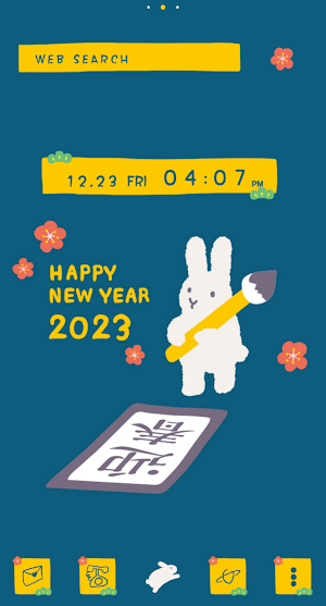 Bunny's NewYear Theme +HOME Screenshot 0
