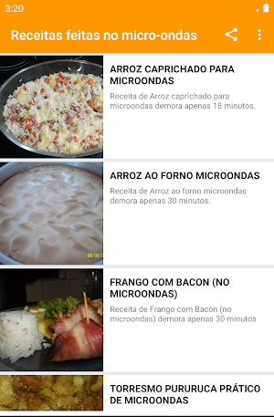 Receitas feitas no micro-ondas Screenshot 3