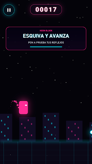 Neon Block: Carrera Infinita Screenshot 1
