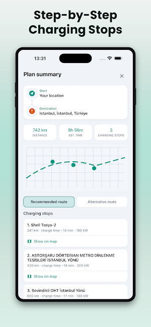 ChargeRoute: EV Charging Map Screenshot 3