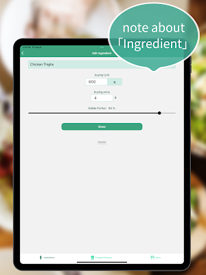 Fooster：Cost Recipe Calculator Screenshot 3