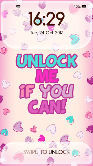 Girly Lock Screen Wallpaper with Quotes Screenshot 1