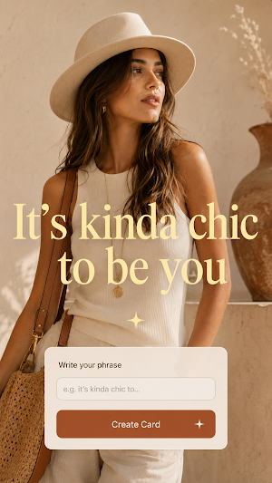 Kinda Chic Ai Photo & Card Screenshot 0