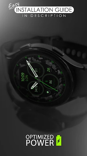 Dream 34 camo analog watchface Screenshot 1