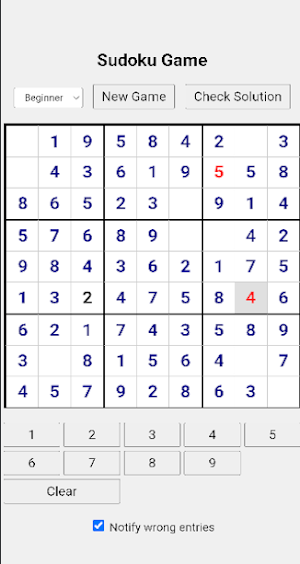 SUDOKU Screenshot 1