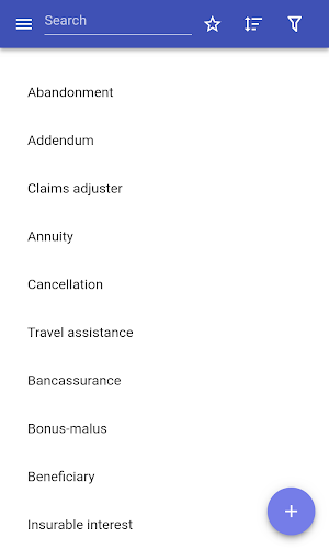 Insurance terms Screenshot 0