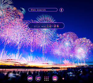 Nagaoka Fireworks Theme +HOME Screenshot 0