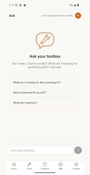 Fettle - Tool Inventory Screenshot 3