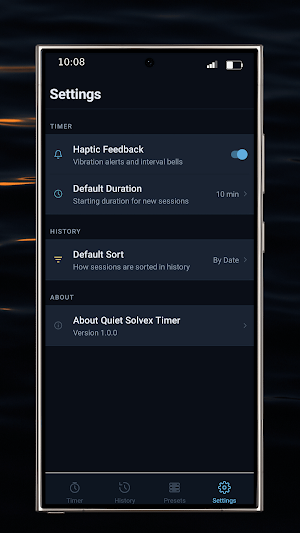 Quiet Solvex Timer Screenshot 0