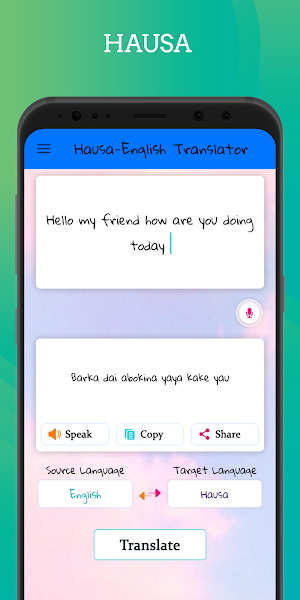 Hausa - English Translator Free Screenshot 2
