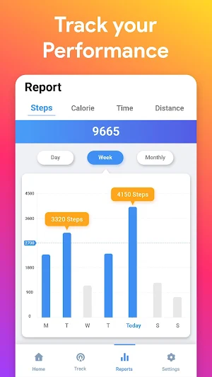 Pedometer Step Counter App Screenshot 1