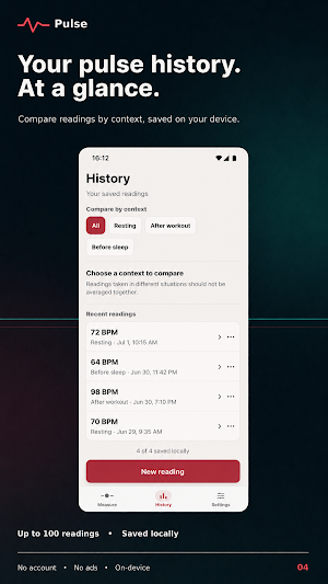 Pulse: Heart Rate Tracker Screenshot 3