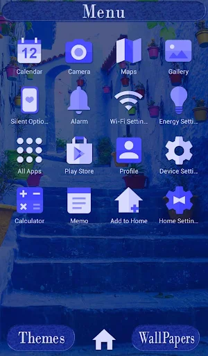 Blue Chaouen Theme +HOME Screenshot 1