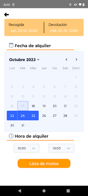 LolaMotoRent Screenshot 2