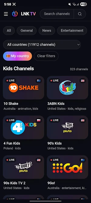 LNK TV Screenshot 1