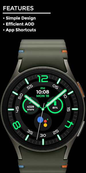 Nighty Analog 21 - watch face Screenshot 1