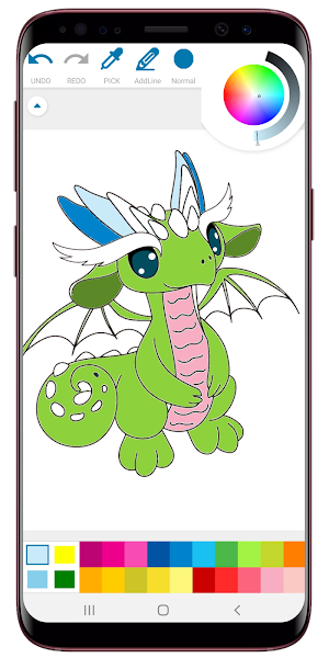 Dragon Coloring Book Screenshot 3