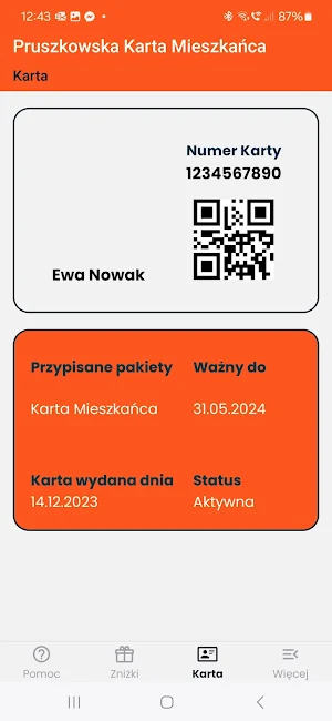 Pruszkowska Karta Mieszkańca Screenshot 2