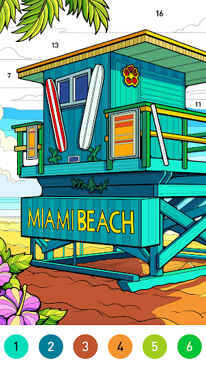 Travel Color Paint By Number Screenshot 0