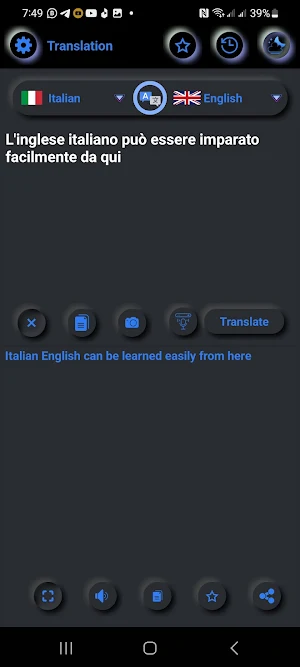 Italian To English Translator Screenshot 0