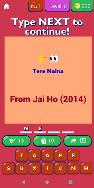 Bollywood Songs By Emoji List Screenshot 1