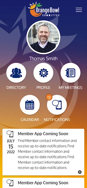 OBC Membership App Screenshot 1