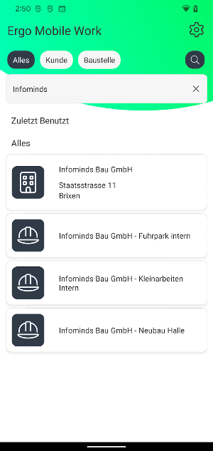 Ergo Mobile Work Screenshot 0