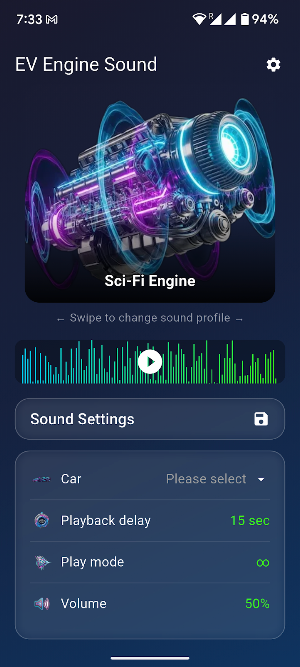 EV Engine Sound Screenshot 3