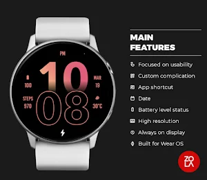 Active Peach Watch Face Screenshot 1