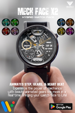 Mech Face X2 Watch Face Screenshot 1
